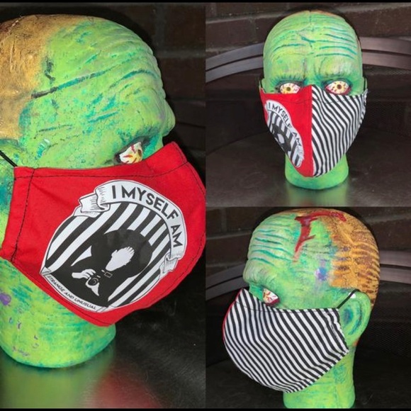 His & Hers Beetlejuice Face Mask - Picture 2 of 2